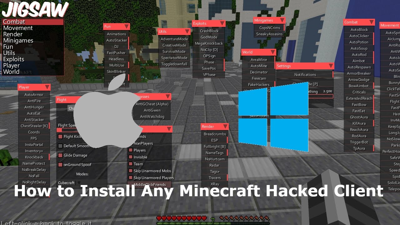hacked clients for minecraft mac